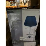 BRAND NEW BLUE VELVET EFFECT GAS LIFT BARSTOOLS R11-14