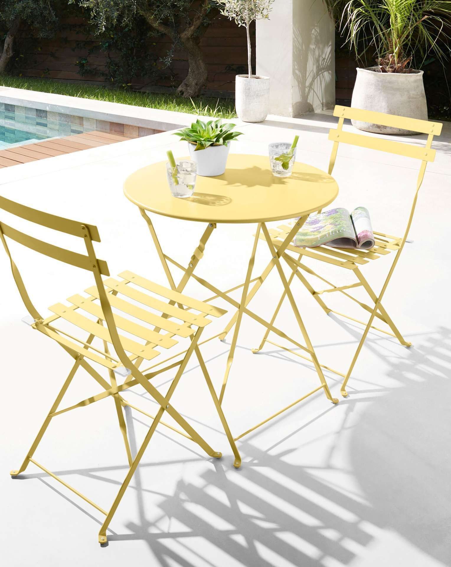 TRADE PALLET TO CONTAIN 6x BRAND NEW Palma Bistro Bar Set DUSK CITRON RRP £159 EACH