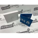 30 X NEW & BOXED NIXON PATCHWORK BI-FOLD WALLETS. RRP £39 EACH (ROW10.10)