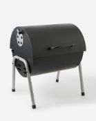 4x BRAND NEW Tabletop Oil Drum Barbeque Grill. RRP £59.99 EACH. Black steel firebowl with enamel