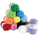 10 X BRAND NEW SETS OF 20 ASSORTED MIRA HANDCRAFTS ROLLS OF YARN R1.10