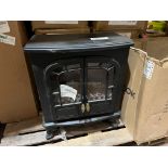 2KW ELECTRIC FIRE PLACE BLACK R11-4