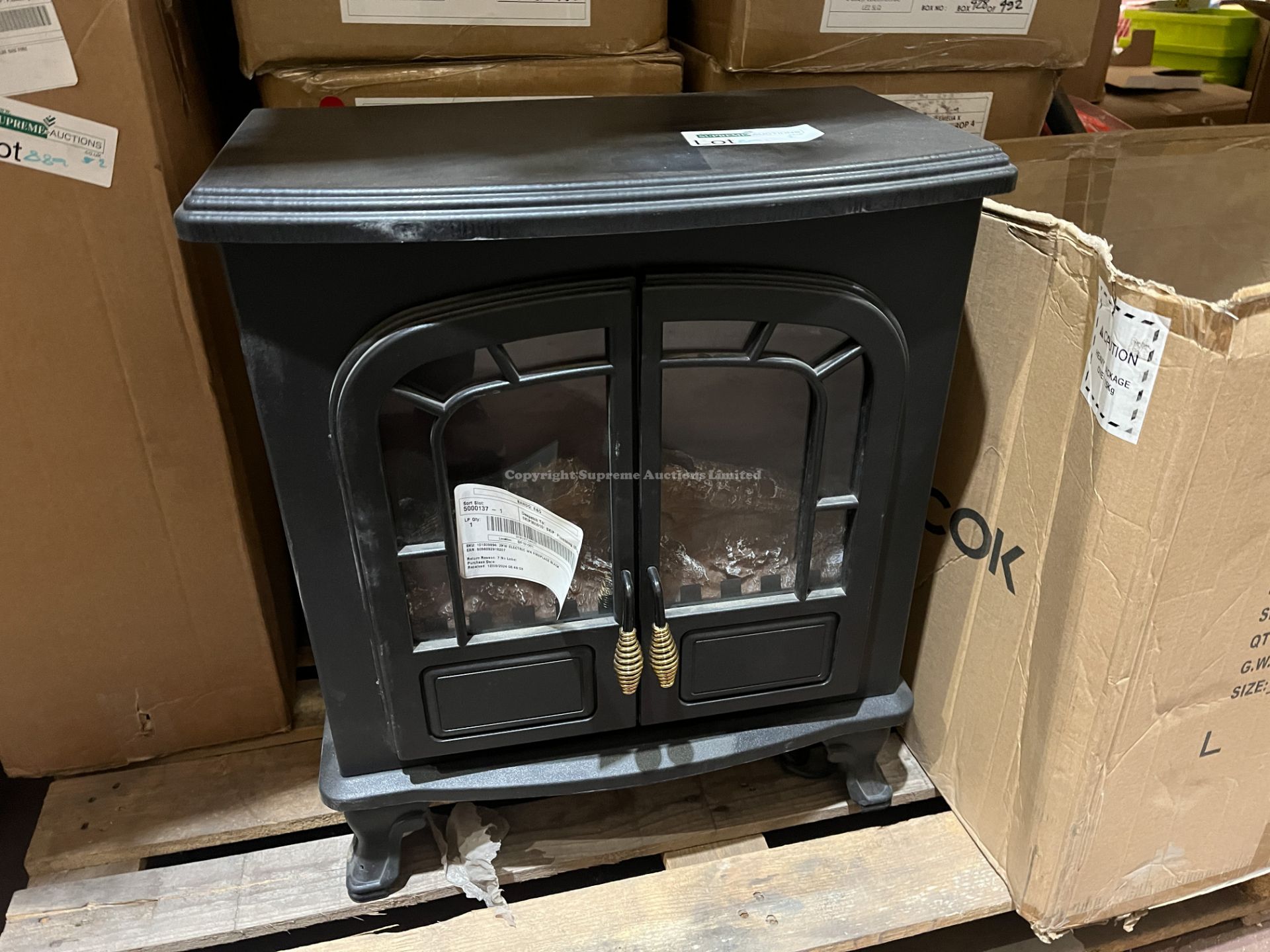 2KW ELECTRIC FIRE PLACE BLACK R11-4