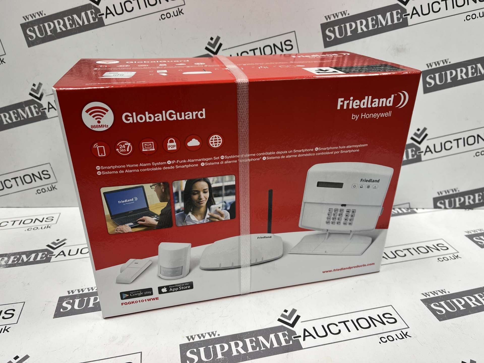 2 X NEW & BOXED FRIEDLAND BY HONEYWELL GLOBAL GAURD SMARTPHONE HOME ALARM SYSTEMS (ROW5.6)