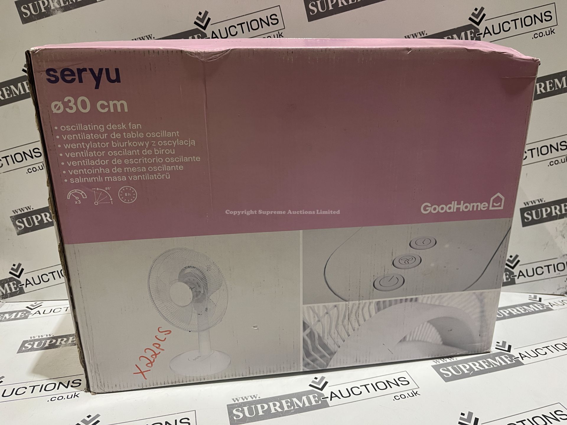 5 X BRAND NEW 30CM OSCILLATING DESK FANS R10-7