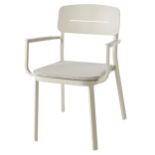 BRAND NEW SET OF 6 ALUMINIUM ARM CHAIRS WITH SEAT PADS R9B