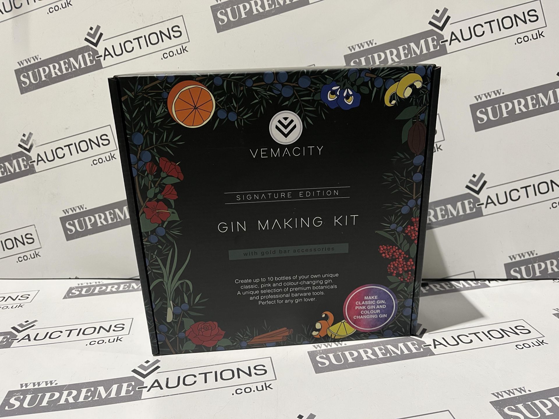 8 X BRAND NEW VEMACITY SIGNATURE GIN MAKING KITS WITH GOLD BAR ACCESSORIES RRP £42 EACH R10-9
