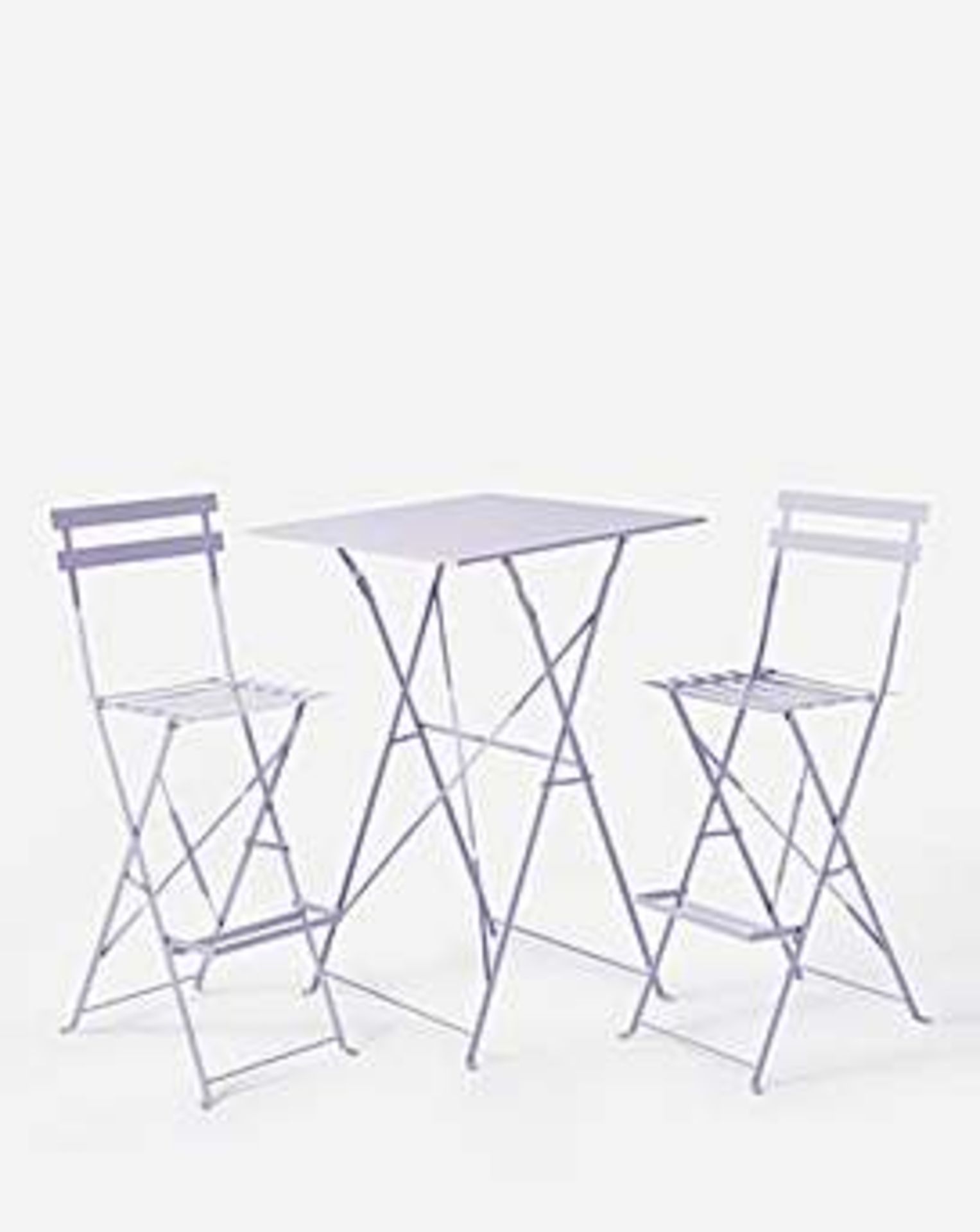 TRADE PALLET TO CONTAIN 6x BRAND NEW Palma Bistro Bar Set LILAC RRP £159 EACH - Bild 3 aus 3