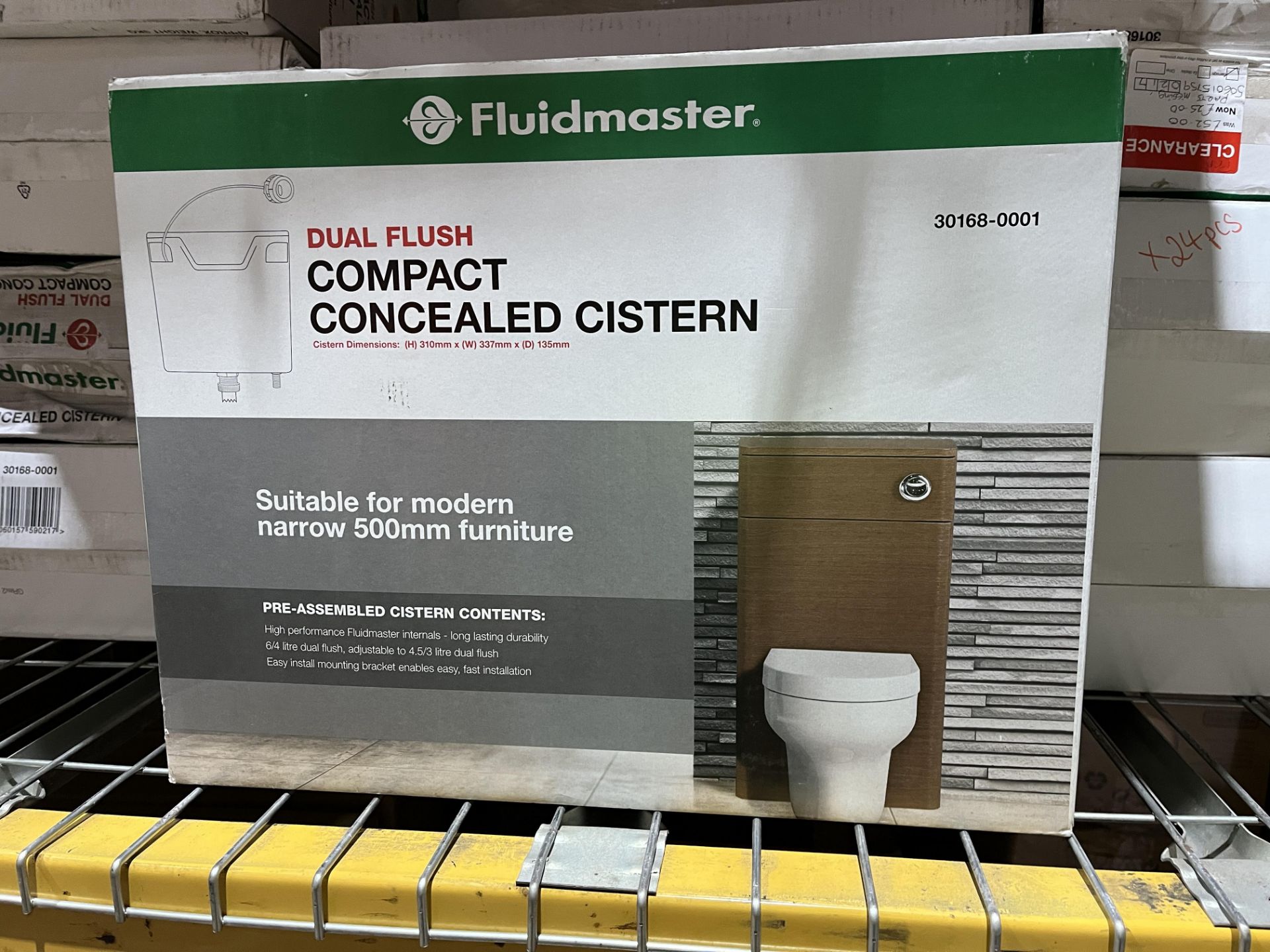 8 X BRAND NEW FLUIDMASTER DULA FLUSH COMPACT CONCEALED CISTERNS R9-4
