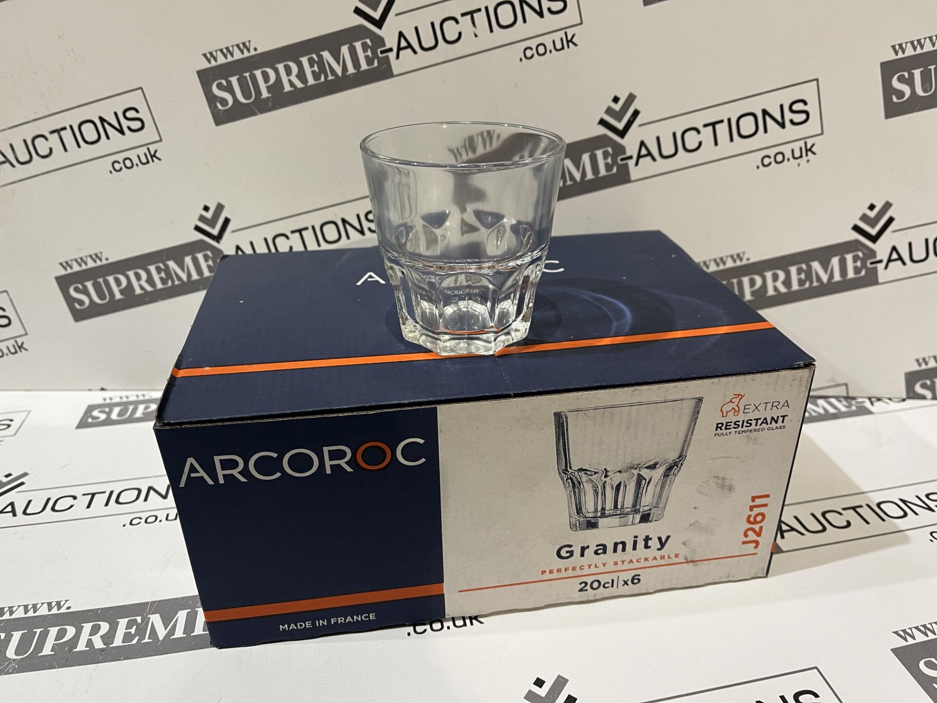 12 X BRAND NEW PACKS OF 6 ARCOROC GRANITY GLASSES R9-1
