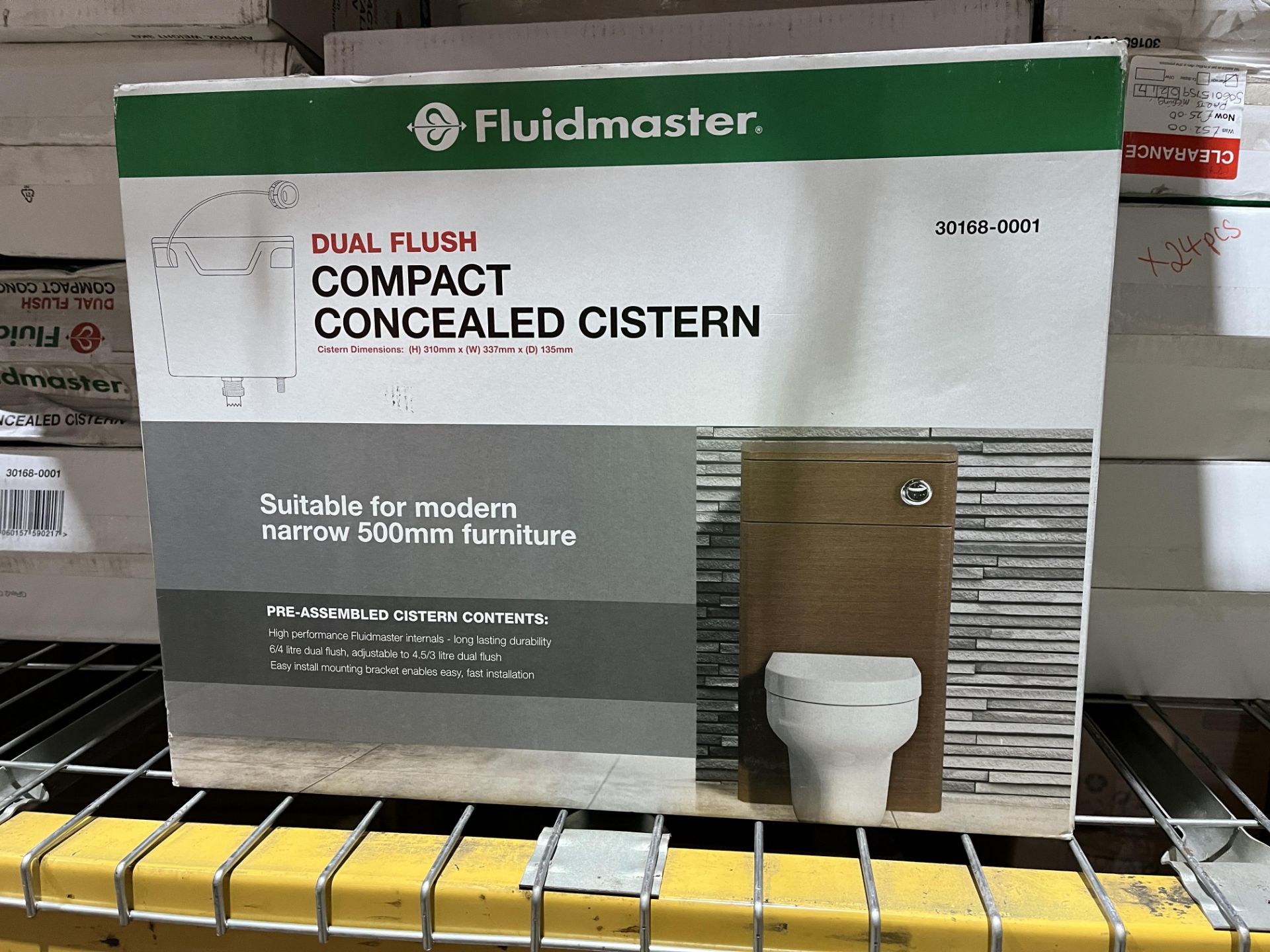 8 X BRAND NEW FLUIDMASTER DULA FLUSH COMPACT CONCEALED CISTERNS R9-4