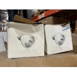 22 X BRAND NEW LUXSTAR 150W CIRCULAR HALIDE TILT WHITE LIGHTS R19