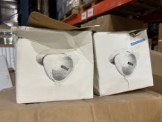 22 X BRAND NEW LUXSTAR 150W CIRCULAR HALIDE TILT WHITE LIGHTS R19