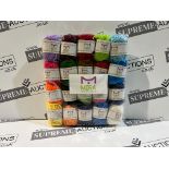 10 X BRAND NEW PACKS OF 20 MIRA KRAFTS ASSORTED YARN ROLLS R13-7