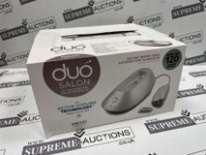 2 X NEW & BOXED Homedics Duo Salon IPL Hair Remover, with Active Cooling Technology, Fast and Pain-