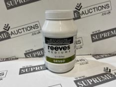 20 X BRAND NEW REEVES MEDIUM GESSO 1L R15-7