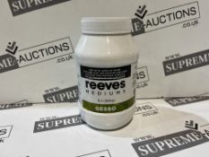 20 X BRAND NEW REEVES MEDIUM GESSO 1L R15-7