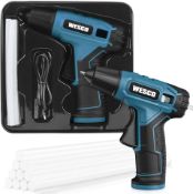 TRADE LOT 16 x New Boxed WESCO Cordless 3.6V Hot Glue Gun with 10pieces Glue Stick 7mm, Micro USB