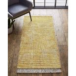 2 X BRAND NEW NUGGET GOLD HALLE FRINGE RUGS 120 X 170CM RRP £109 EACH R15-4