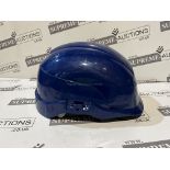 6 X BRAND NEW BLUE PROFESSIONAL HARD HATS R15-7