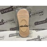 60 X BRAND NEW PACKS OF 3 PAIRS OF NUDE INVISIBLE SOCKS R7-8