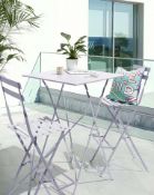 TRADE PALLET TO CONTAIN 6x BRAND NEW Palma Bistro Bar Set LILAC RRP £159 EACH