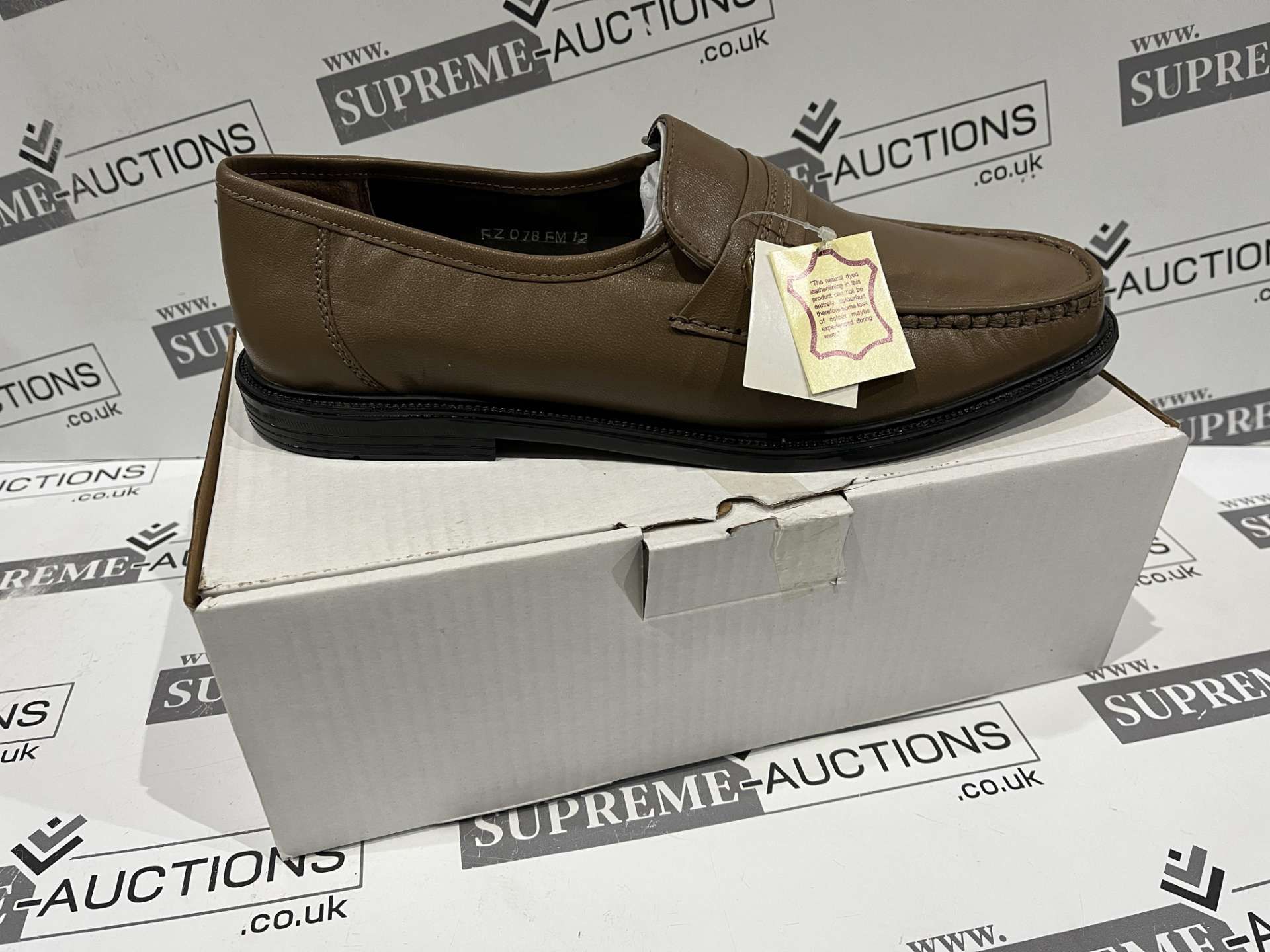 10 X BRAND NEW THE SHOE TAILOR TAUPE MENS SHOES SIZE 12 R10-5