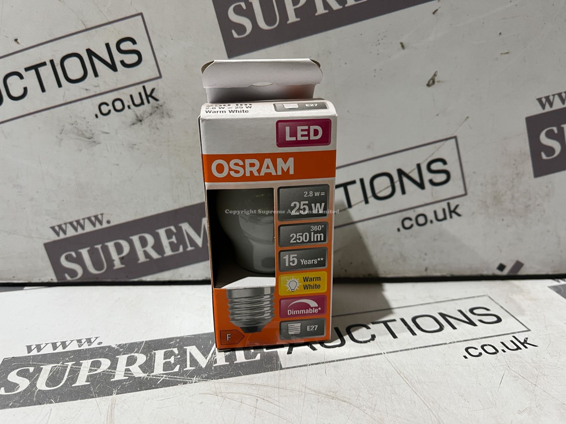 123 X BRAND NEW OSRAM LIGHTBULBS (SPEC MAY VARY) R9B-13