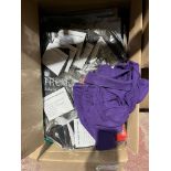60 PIECE MIXED WORKWEAR LOT INCLUDING SHIRTS, GLOVES ETC IN VARIOUS DESIGNS AND SIZES R7-7
