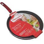 8 X BRAND NEW MENASTYL 28CM RED FLASHY CREPE PANS R9-4