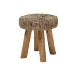 Kelsey Teak Wood Side Table 59/12. - ER24. RRP £199.99. Influenced by nature design trend this