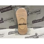 60 X BRAND NEW PACKS OF 3 PAIRS OF NUDE INVISIBLE SOCKS R7-8