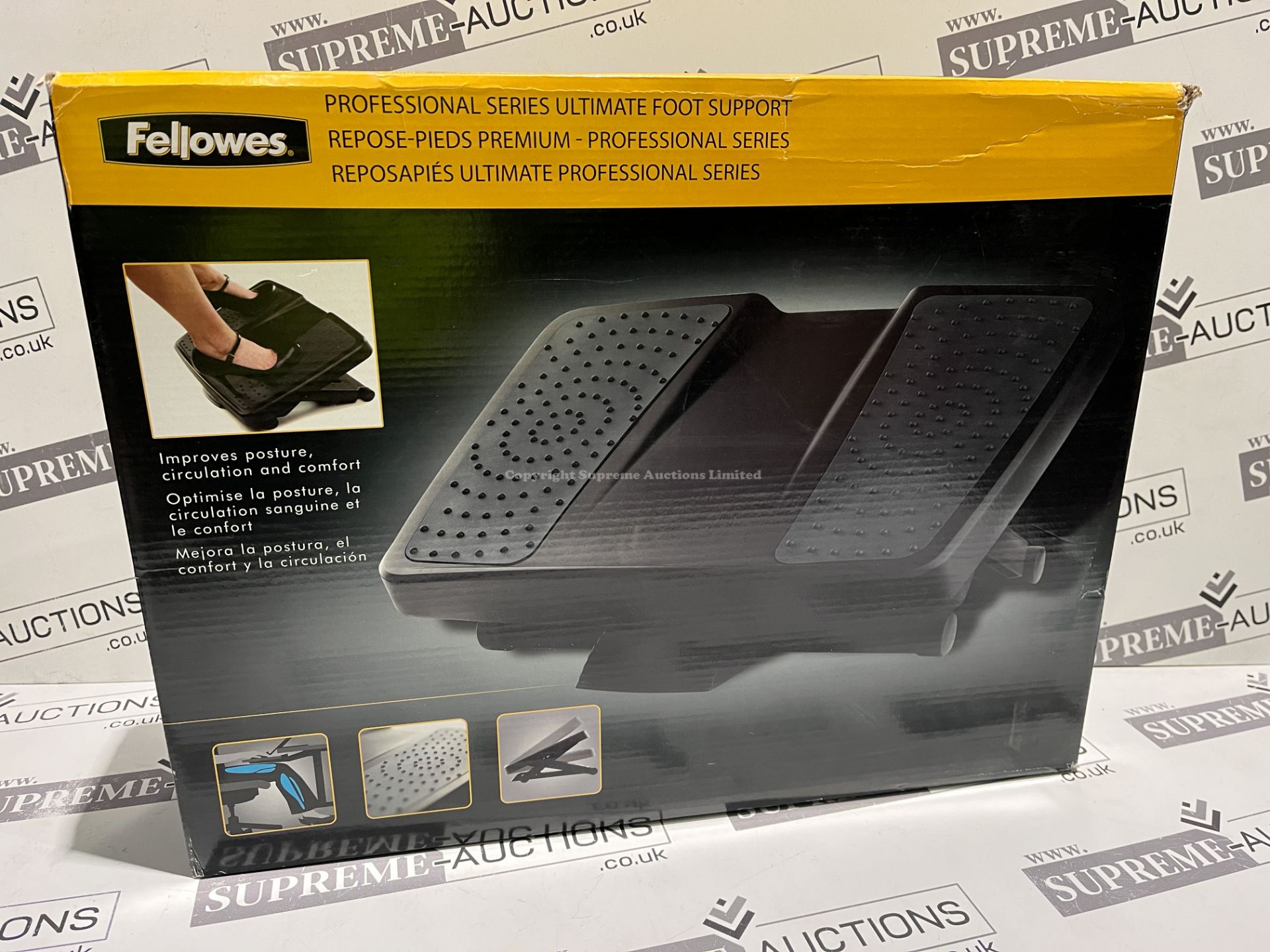 2 X BRAND NEW FELLOWES PROFESSIONAL SERIES ULTIMATE FOOT SUPPORT RRP £60 EACH R4-8