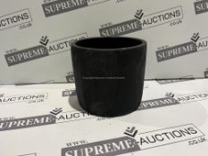 24 X BRAND NEW DARK CONCRETE PLANTERS R18-2