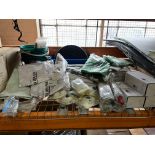 LARGE MIXED LOT INCLUDING MOP HEADS, DISPERNSERS, BUCKETS, MASK ETC R16-1