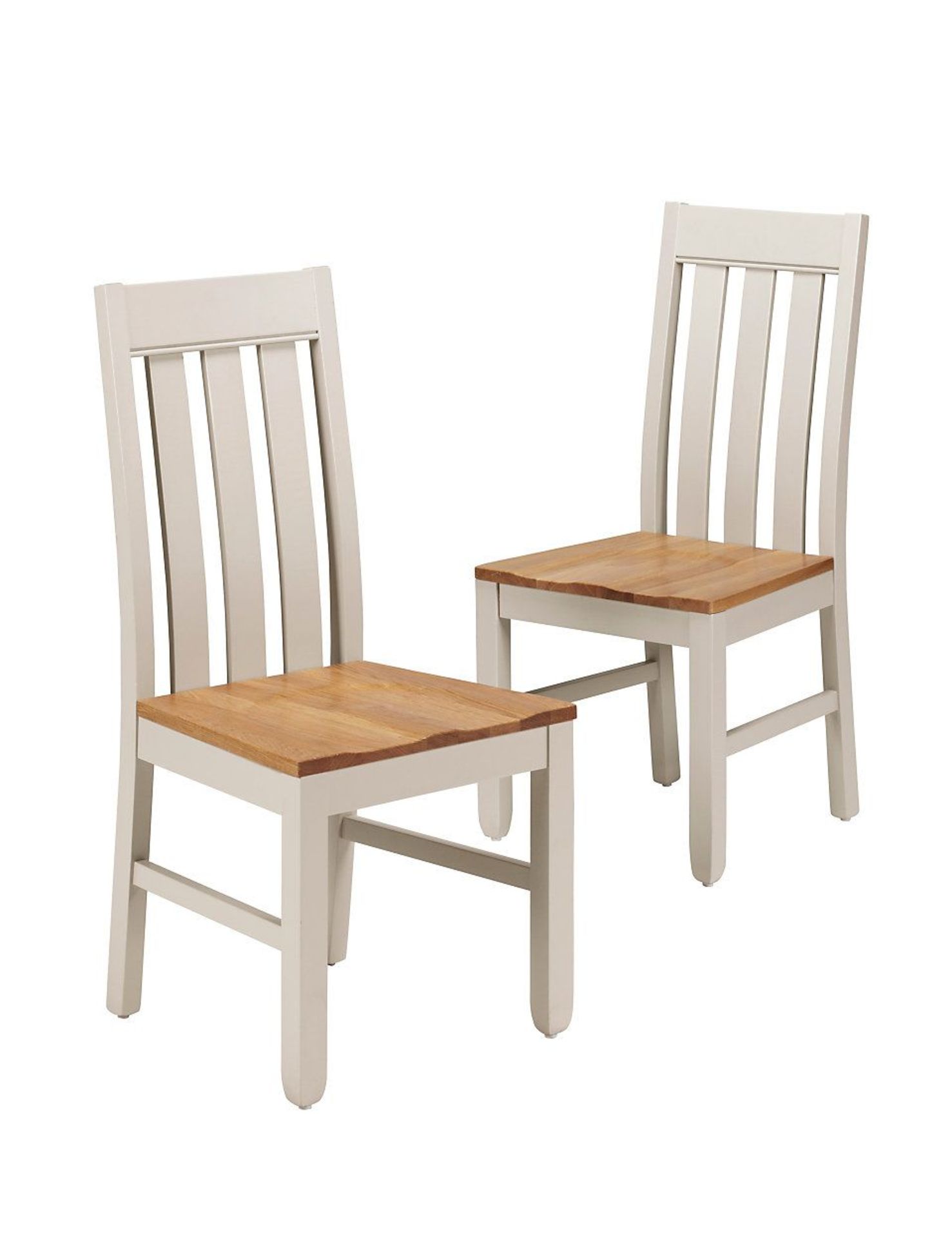 BRAND NEW SET OF 2 PADSTOW CHAIRS IVORY AND NATURAL (AC717) S1P