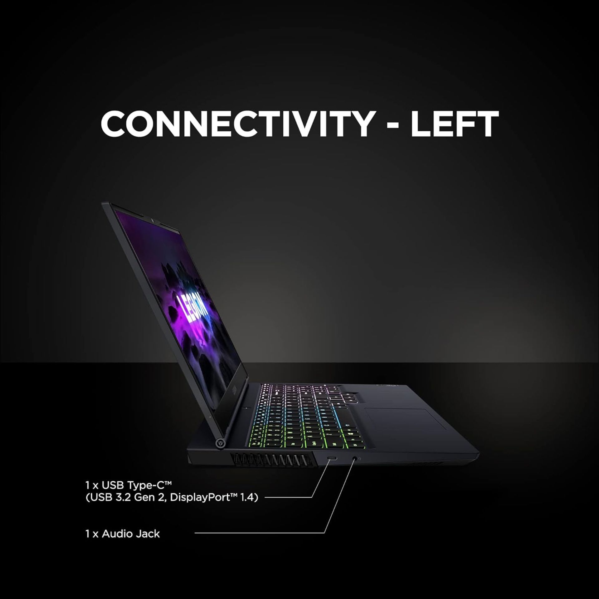 GRADE A LENOVO Legion 5 15.6 Inch Full HD AMD Laptop. RRP £920. (PCKBW). AMD Ryzen™ 5 5600H, 8 GB - Bild 3 aus 7