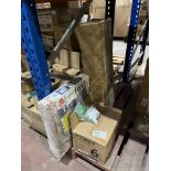 MIXED LOT INCLUDING KUDOX RADIATOR, WORK GLOVES, FORM STORAGE CABINET R10-3