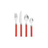 6 X BRAND NEW 16 PIECE LUXURY CUTLERY SETS RED HANDLE R5-3