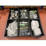 LARGE HIGH VALUE MIXED LOT IN 6 TRAYS TO CONTAIN LIGHTING, SWITCHES, PURSES ETC. (PCK3-6)