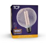 50 x Brand New TCP 120L E27 White Wire Effect Globe LED Warm White Light Bulb, White rrp £20 each