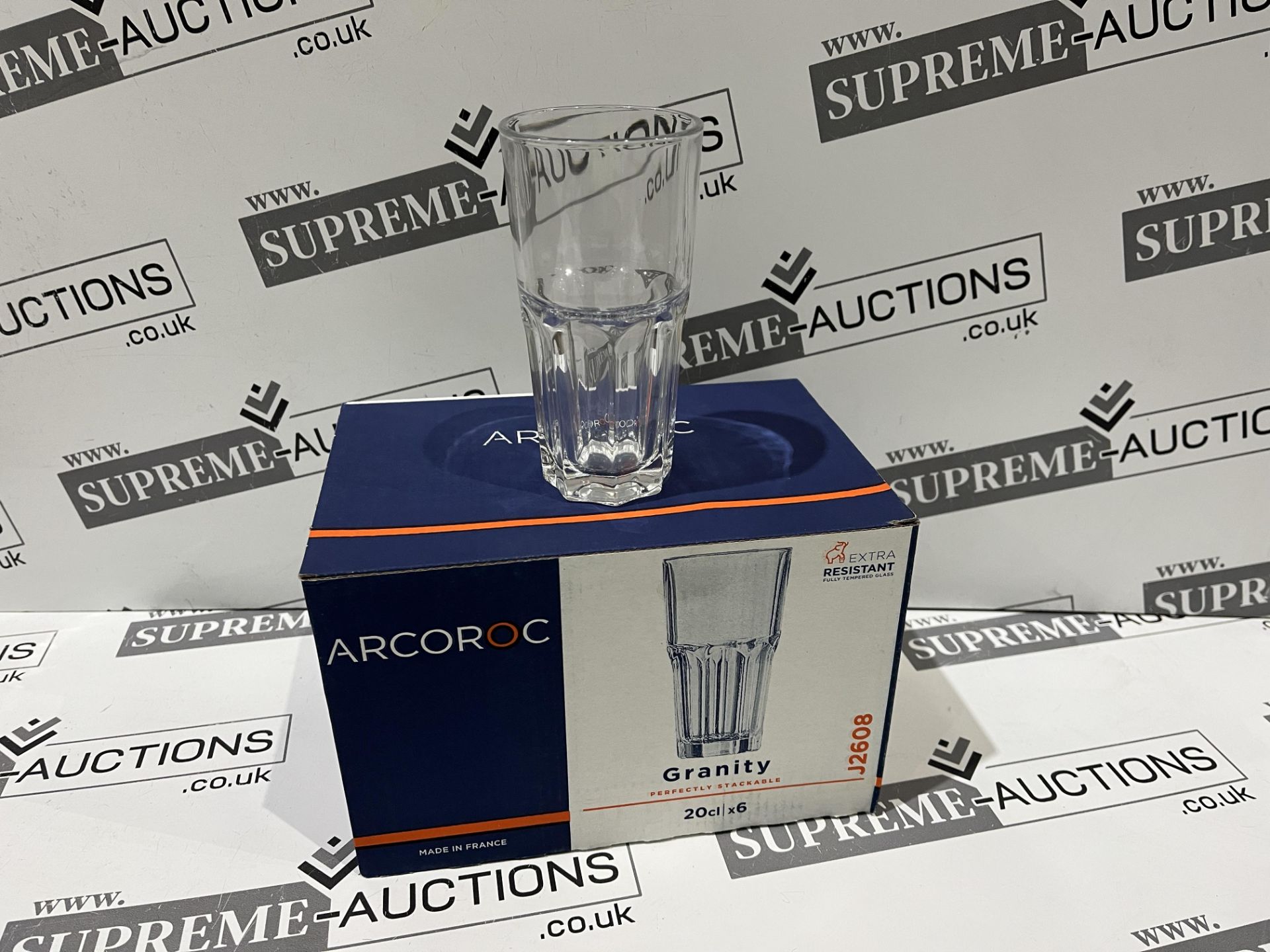 12 X BRAND NEW PACKS OF 6 ARCOROC GRANITY 20CL GLASSES R10-7