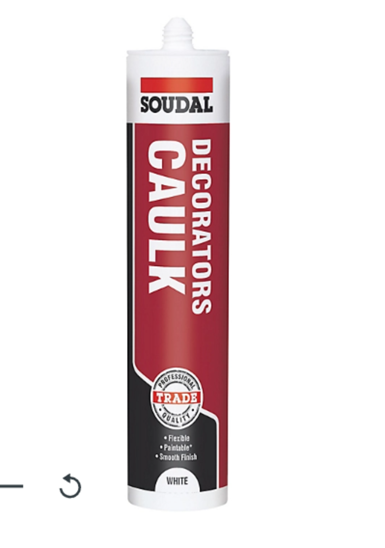 PALLET TO CONTAIN 930 x Soudal White Decorators Caulk 290ml. White decorators caulk from Soudal