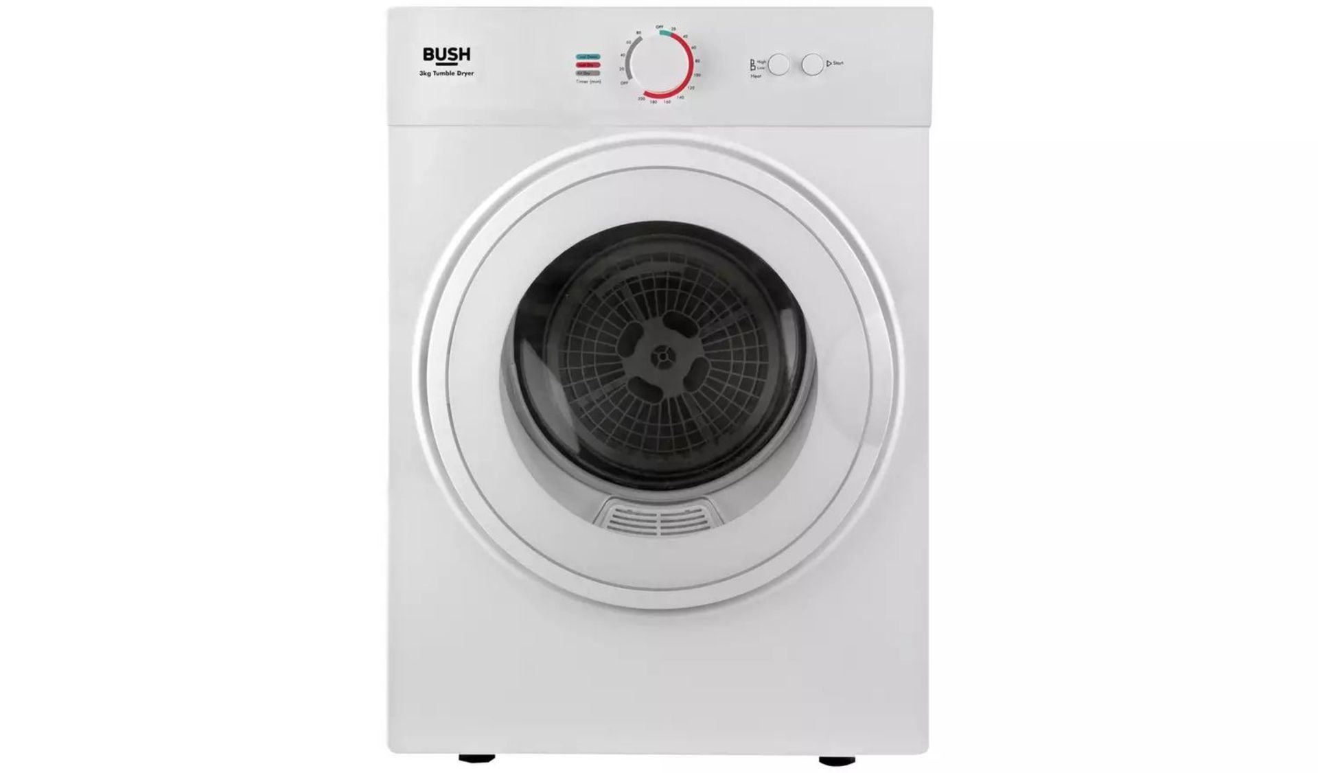 Brand New Boxed Bush TD3CNBW 3KG Vented Tumble Dryer - White