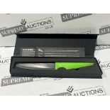 15 X BRAND NEW EDGE OF BELGRAVIA GREEN SANTOKU 6 INCH SLICER KNIVES R9B-9