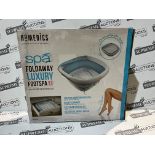 2 X BRAND NEW HOMEDICS SPA FOLDAWAY LUXURY FOOTSPAS R16-2