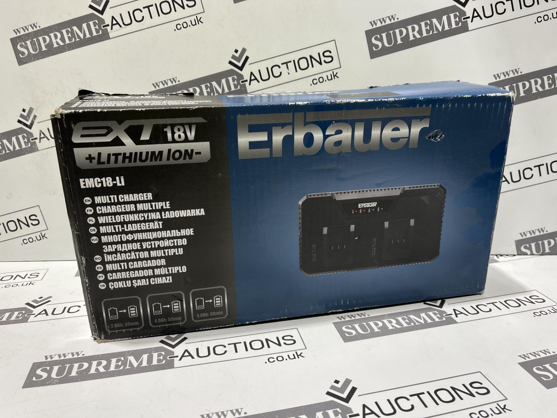 5 X ERBAUER 18V LI-ION FAST BATTERY CHARGERS P4