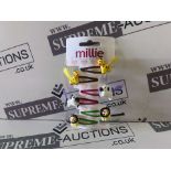 180 X BRAND NEW PACKS OF 6 MILLIE ACCESSORIES ANIMAL CLIPS WITH TAILS R3-2