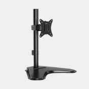 9 X BRAND NEW SINGLE MONITOR MOUNT STANDS WITH PHONE HOLDER R10-3