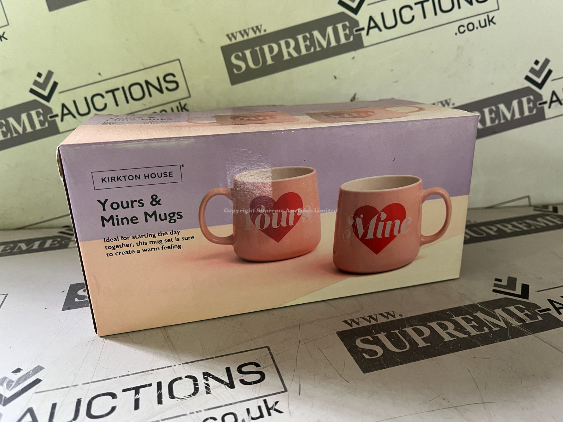 18 X BRAND NEW SETS OF YOURS AND MINE MUGS APW